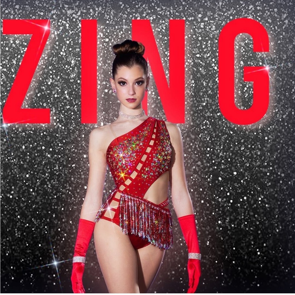 Glamour Dance Costumes: Red Sequin